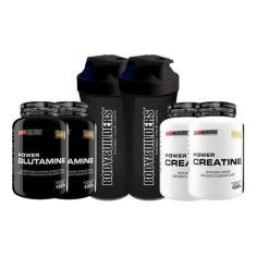 Imagem de Kit 2 Power Glutamina 100G+ 2 Power Creatina 100G - Bodybuilders