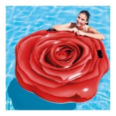 Imagem de Colchão Inflável Para Piscina Rosa Vermelha Intex