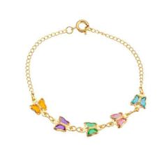 Imagem de Pulseira Infantil Delicada Banhada À Ouro 18K - Andreia Branco Acessór