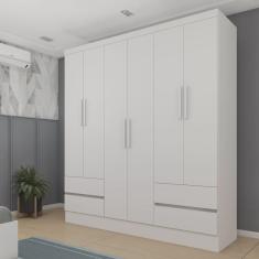 Imagem de Guarda-roupa Casal 6 Portas 4 Gavetas Oregon