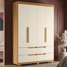Imagem de Guarda Roupa Doble Quarto Com 4 Portas E 4 Gavetas