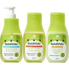 Imagem de Shampoo + Condicionador + Sabonete Cha De Camomila Bebe Vida - Davene