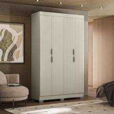 Imagem de guarda-roupa solteiro york 4 pt 2 gv off white