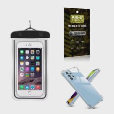 Imagem de Capa a prova Dágua Samsung A54 + Capa Anti Shock + Película 3D - Armyshield
