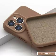 Imagem de Capa de telefone de silicone líquido para Huawei Honor 10 10i 20 Lite 30 honor 50 SE 60 70 Pro Capa protetora de lente sólida, marrom, para Honor 20 Lite 6.15