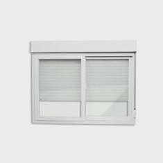 Imagem de Janela de pvc Integrada 120x200cm 2 Folhas com Vidro Liso itec Brimak