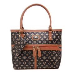 Imagem de Bolsa Grande Tote de Ombro Estampa Alça Fixa de Ombro Bolso Interno Co