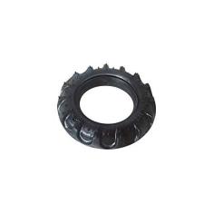 Imagem de Pneu Off Road Dog Borracha N.2, Tamanho Médio Black Furacão Pet para Cães