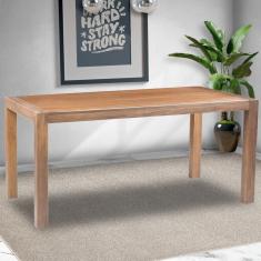 Imagem de Mesa Sala de Jantar Cozinha Dumai 190cm Madeira Maciça Walnut Escovado - Gran Belo