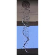 Imagem de Lustre De Cristal Espiral Para Vão De Escada Com 3,40 Metros De Altura Base De Inox Com 50CM De Diâm
