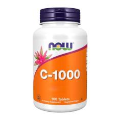 Imagem de Vitamina C 1000mg e Rosa Mosqueta Now Foods 100Tab Importado