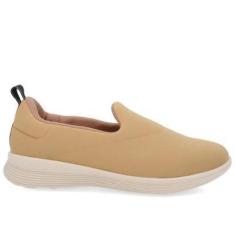 Imagem de Tênis Fem Usaflex Slip On Elastano Amêndoa UC0604003-Feminino