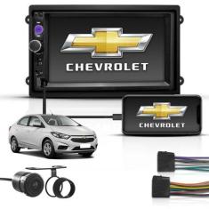 Imagem de Kit Central Multimidia 2 Din Mp5 Bt Espelha Chevrolet Cobalt - First O
