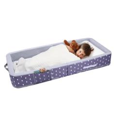 Imagem de Cama de viagem infantil Mooedcoe portátil dobrável com coroa lateral