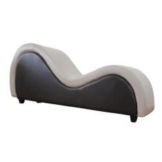 Imagem de Divã Poltrona Sofá Cadeira Quarto Sala Decoração Tantra Bege Marrom -