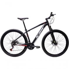 Imagem de Bicicleta Aro 29 Ksw Xlt 24v Freio A Disco Suspensão Mountain Bike Alumínio Preto-vermelho-branco 15