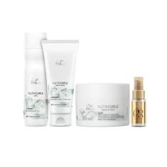 Imagem de Kit Wella Nutricurls + Oil Reflections Quarteto (4 Produtos)