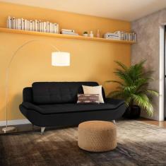 Imagem de Sofá 3 Lugares Nemo Preto - Mobly
