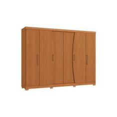 Imagem de Guarda Roupa 6 Portas e 3 Gavetas c/ Pés CBPM556 Canela - Kappesberg