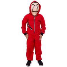 Imagem de Fantasia La Casa De Papel Infantil Unisex Cosplay + Máscara - Vendaval