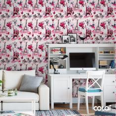 Imagem de Papel De Parede Adesivo Lavável Paris  18M