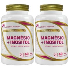 Imagem de Kit 2X Magnésio + Mio-Inositol 60 Cápsulas - Flora Nativa