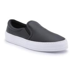 Imagem de Tênis Slip On Feminino Casual Basic Preto - Tenehi
