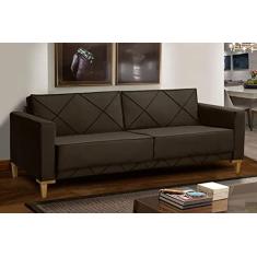 Imagem de Sofa + Living 2,05m 3Lugares Tucson Marrom REC ESTOFADOS