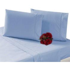 Imagem de Jogo Lençol Casal Ponto Palito 4 Pcs 200 Fios 100% Algodão - Ingrid Bo