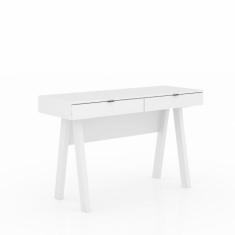 Imagem de Mesa Escrivaninha Escritório 2 Gavetas Me4128 Branco - Tecnomobili - T