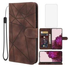 Imagem de Wanyuexes Capa para Galaxy S22 Plus, capa carteira para Samsung S22+ 5G SM-S906U com protetor de tela de vidro temperado, capa flip de couro com suporte para cartão de crédito para Samsung Galaxy S22+