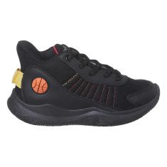 Imagem de Tênis Infantil Masculino Vitz Impulse Botinha Basquete Pé com Pé Preto-Masculino