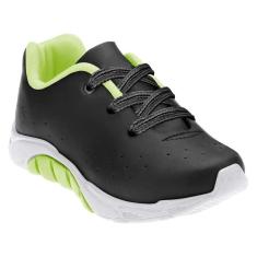 Imagem de Tênis Infantil Unissex Mais Preto Amarelo Neon Kidy 168-0230-5153-Unissex