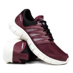 Imagem de Tenis Academia Caminhada em Nylon Camurça Masculino - Ultra Flex, Bord