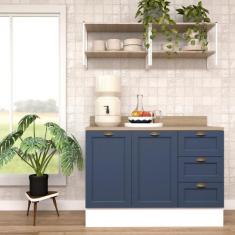 Imagem de Cozinha Modulada Aurora 120cm C/ Nicho Conjunto Provençal - Casa Lar S
