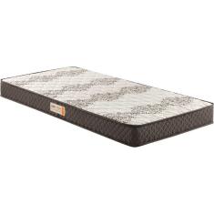 Imagem de Colchão Solteiro Ecoline Espuma D45 Bordado 78x188x17cm Marrom/Bege