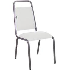 Imagem de Cadeira Empilhável para Hotelaria Linha Hotel Fremon Branco