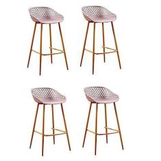 Imagem de Conjunto 4 Banquetas Clarice Rivatti Camurça