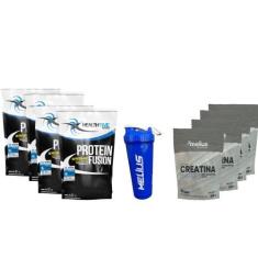 Imagem de Fusion Health Time 4X2.1Kg (8,6Kg)+ Creatina 4X300g + Coqueteleira 700