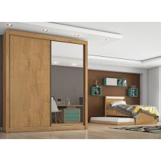 Imagem de Roupeiro Zurique 1 Porta Espelhada 100 MDF