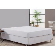 Imagem de Lençol Avulso 80% Algodão Branco Cama Casal Padrão - Beatriz Enxovais