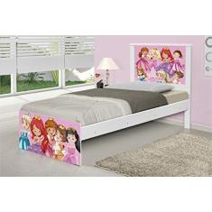 Imagem de Cama Solteiro Adesivada Princesinhas com Colchão