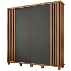 Imagem de Guarda Roupa De Casal Rv Móveis Monte Carlo 2 Portas De Correr 4 Gavet