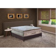 Imagem de Cama box + Colchão Gold Ultra Gel Super King (193x203) - Ortobom