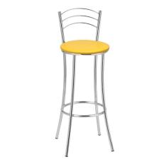 Imagem de Banqueta Alta Cromada Bc26/a A101 Treparoni Amarelo