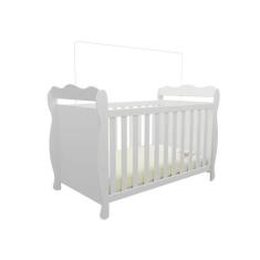 Imagem de Berço Lisi Moveis Peroba Americano minicama MDF, Branco