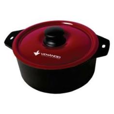 Imagem de Panela de Ferro Fundido Tampa Bordô 320x156 Met. Venâncio