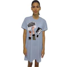 Imagem de Vestido T-shirt Estampa Boss Girl em malha com elastano