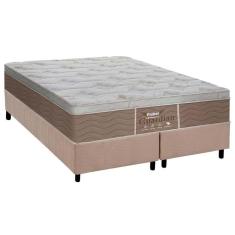 Imagem de Cama Box Queen: Colchão Molas Probel Prolastic Guardian+ Base Crc Suede Clean(158X198)