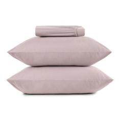 Imagem de Jogo De Cama Casal 3 Peças Altenburg Malha Fio Penteado Rosê Natural